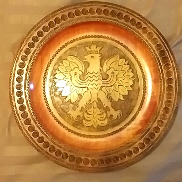 Beautifully hand carved Polish Eagle Shield